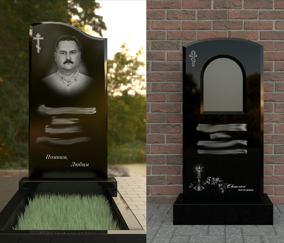Классический памятник из габбро-диабаза